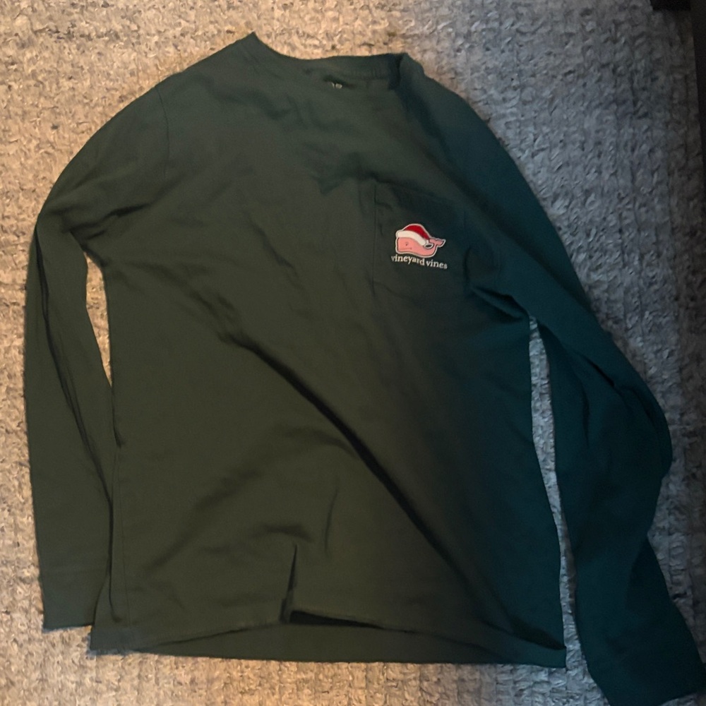 Vineyard Vines Forest Green Crewneck Tee